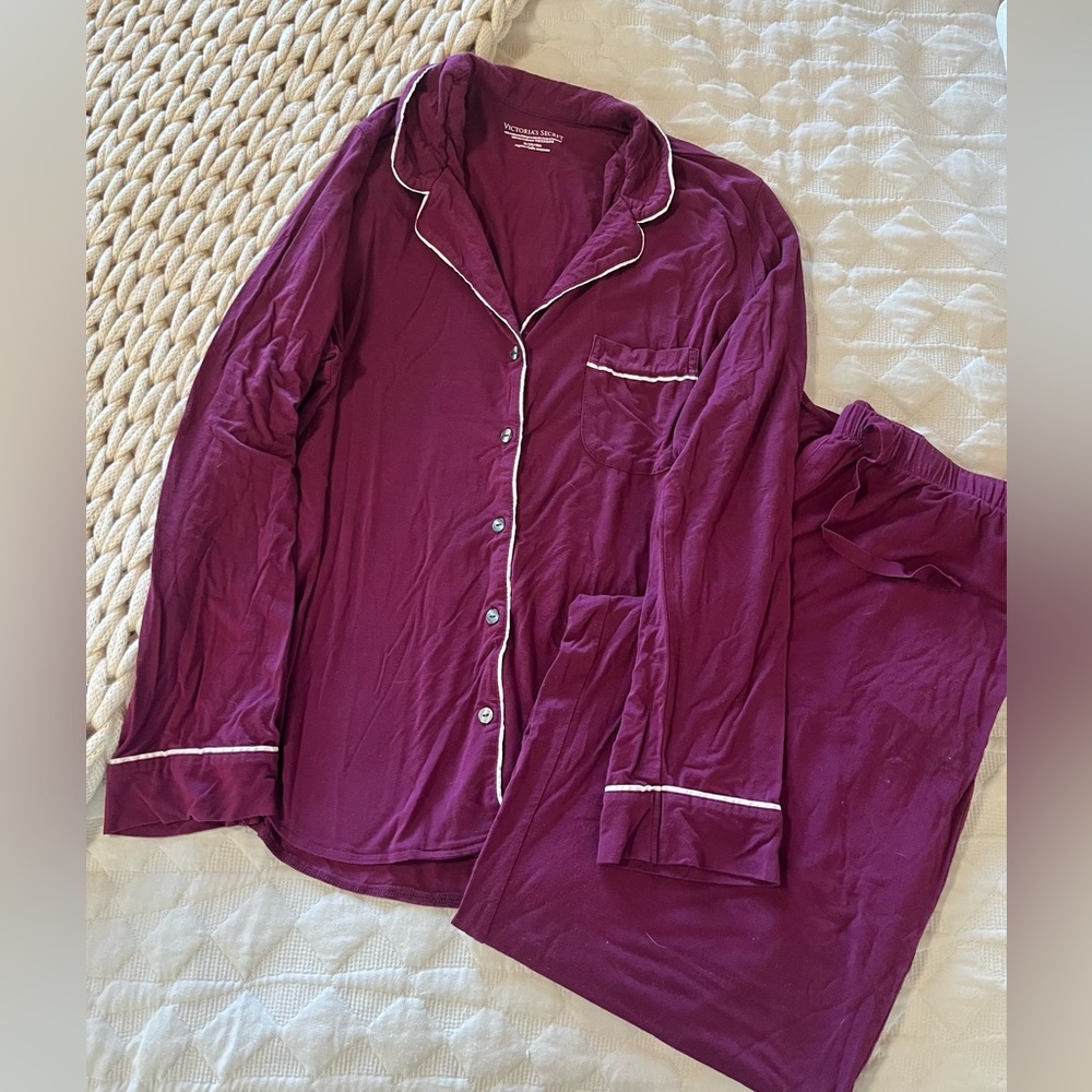 Victoria's Secret Modal Purple Pajama Set Medium - Picture 2 of 6